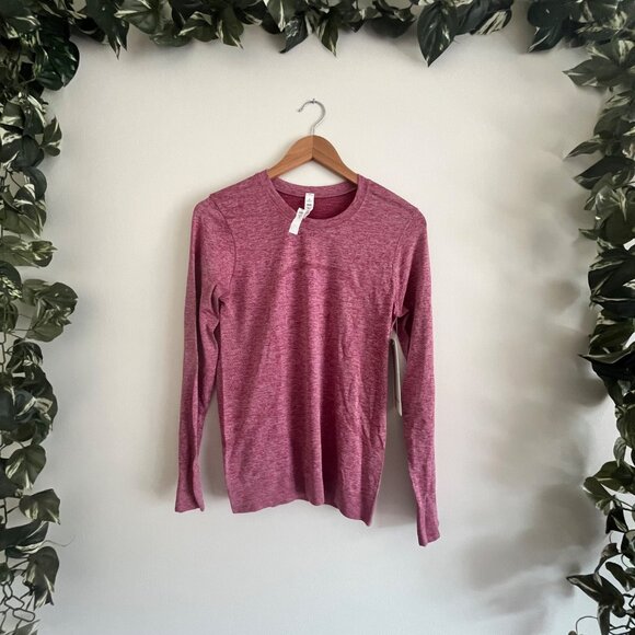 Lululemon Athletic Swiftly Relaxed Long Sleeve Shirt Pomegranate NWT Size 4 - Picture 1 of 8